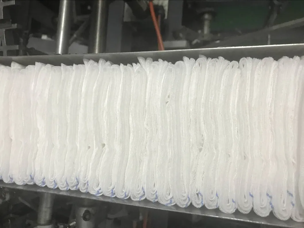 Cotton Absorbent Dressing Gauze Material Sponge Pad Swab Factory Manufacturing