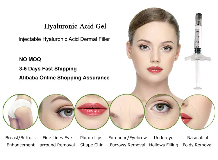 Cross-Linked Injectable Hyaluronic Acid Facial 1ml Deep Dermal Filler for Face Sharpe
