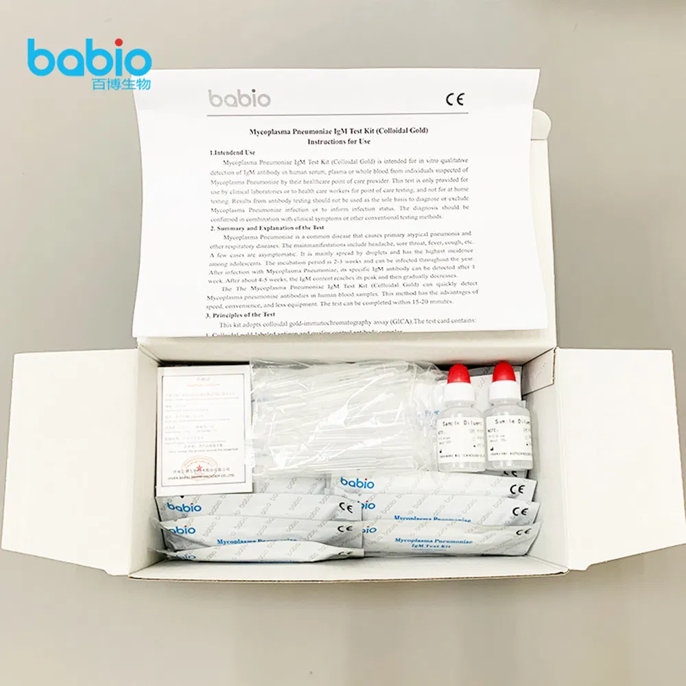 Customize Packing Mycoplasma Manufacturer Mass Production Sales Pneumoniae Igm Test Kit