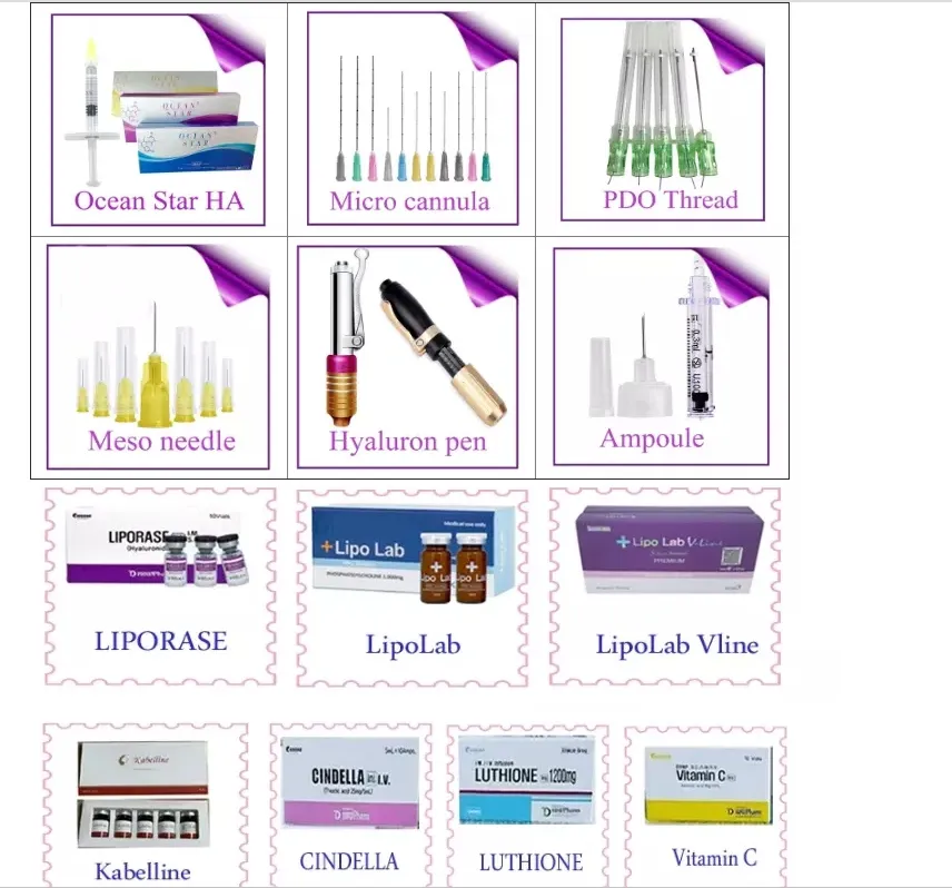 Dermal Filler Hyaluronic Acid Filler Korea Dermal Filer for Facial Injection