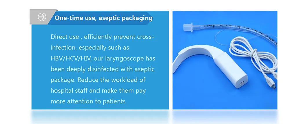 Difficult Airway Severely Ill Ventilator Airway Intubation Disposable Visual Laryngoscope