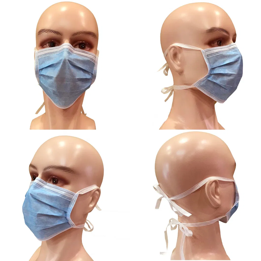 Disposable 3ply Sterile Medical Face Mask with Tie on