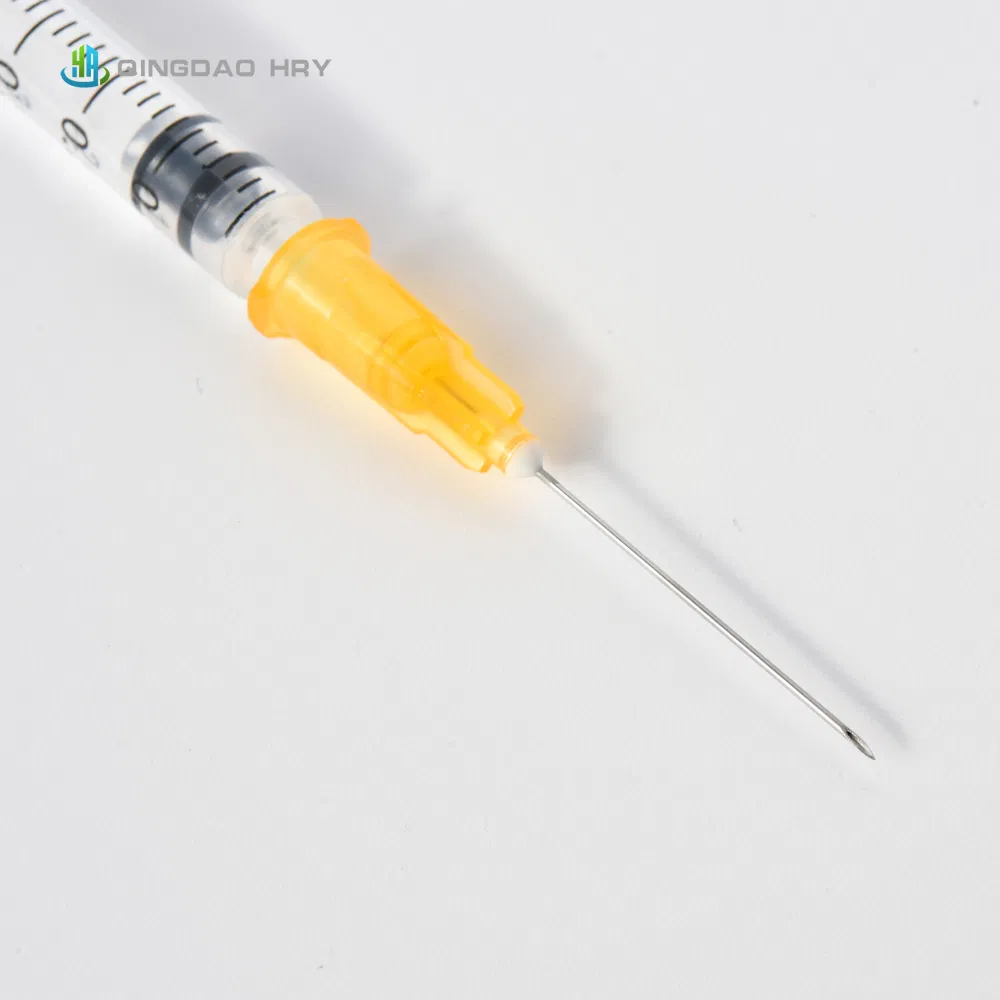 Disposable Auto Disable or Ad Syringe with Mounted Needle