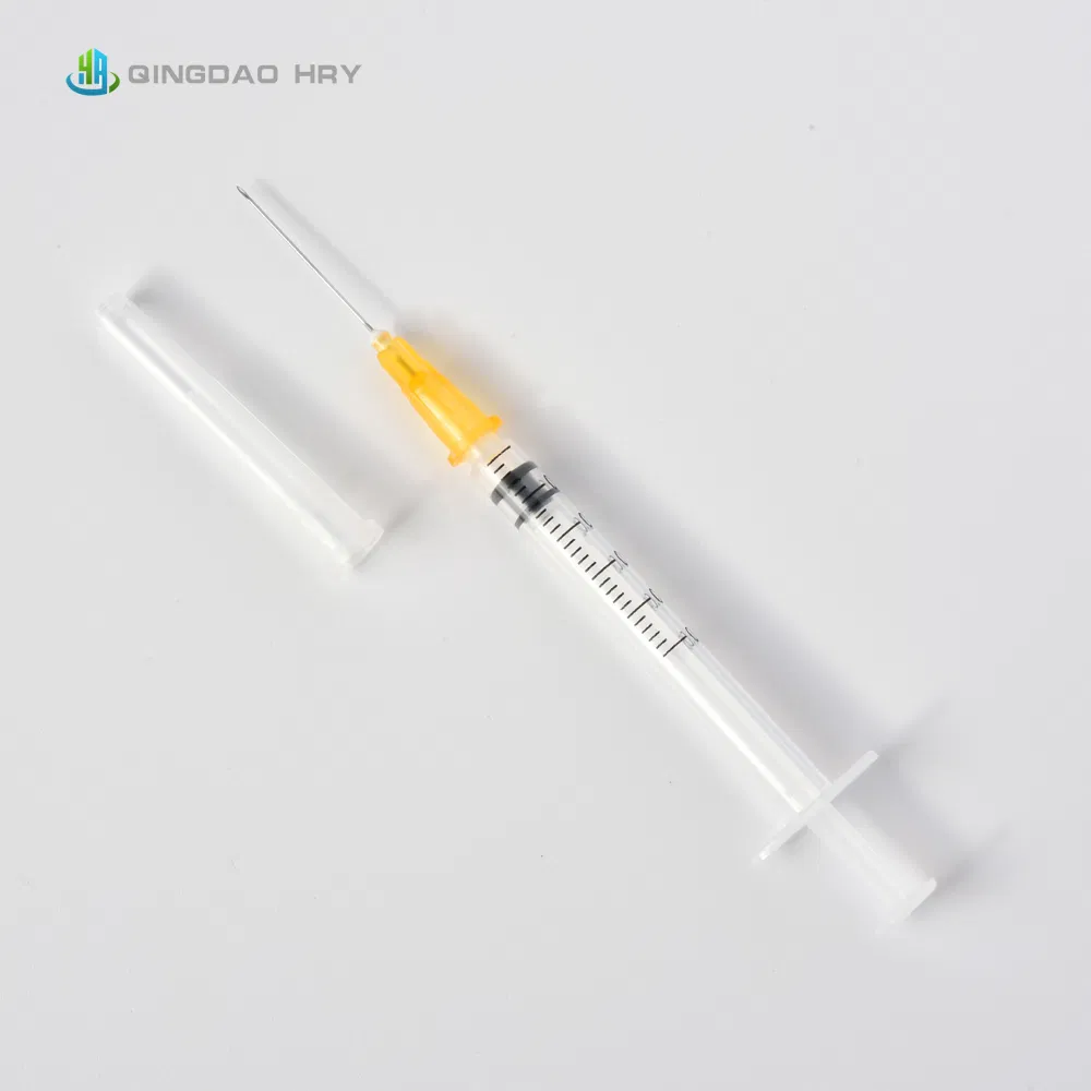 Disposable Auto Disable or Ad Syringe with Mounted Needle