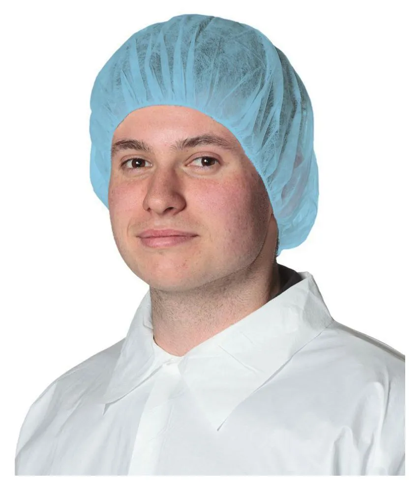 Disposable Cleanroom Clip Cap Non Woven Bouffant Mob Cap
