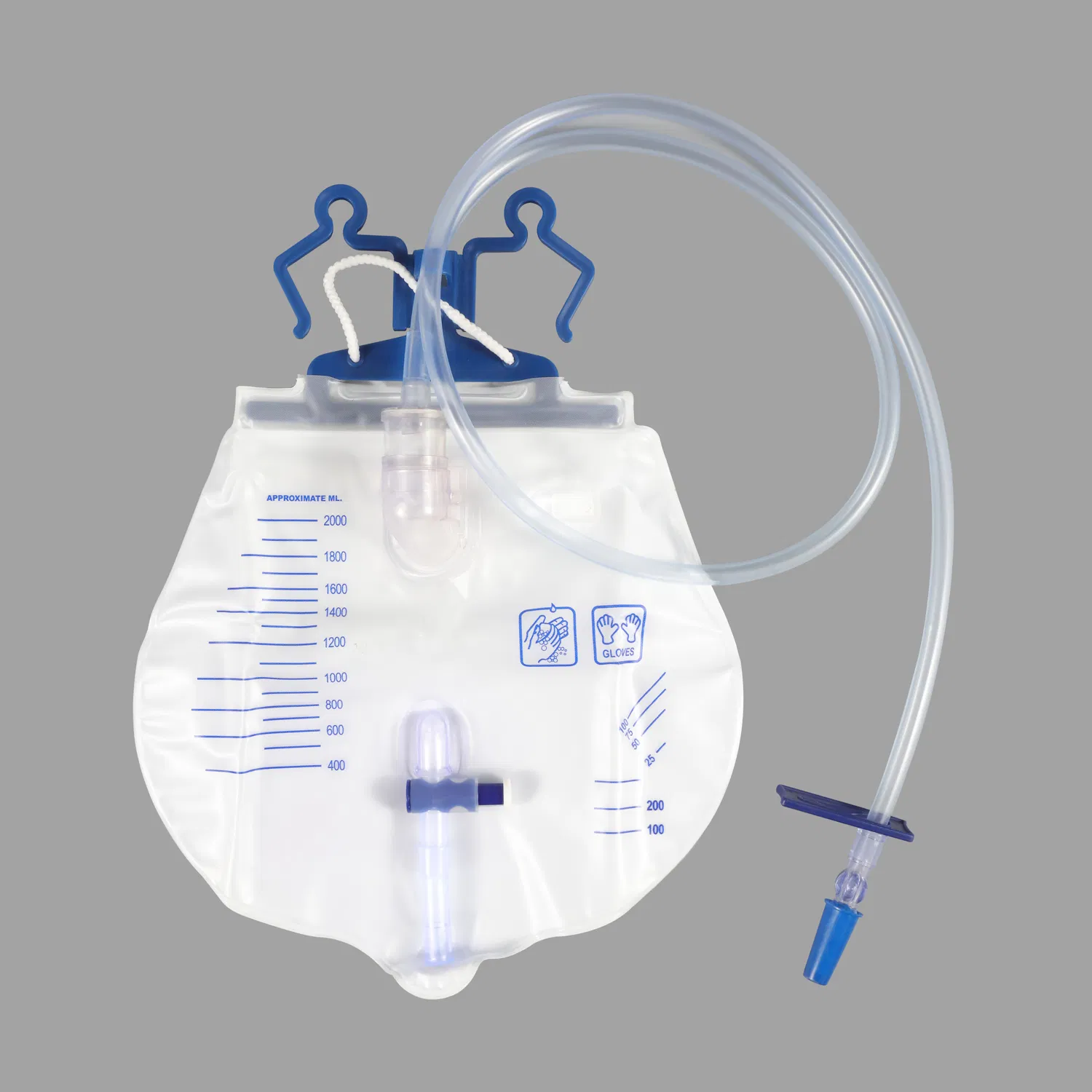 Disposable Collection Urinary Meter Drainage Bag with Screw Valve Urine Meter China Cheap Adult Deluxe Urine Bag, Baby Urine Bag