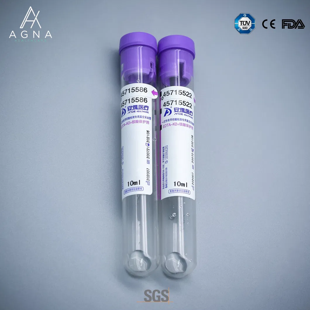 Disposable K2 K3 Vacuum Blood EDTA Collection Tube for Sale with CE/FDA/ISO