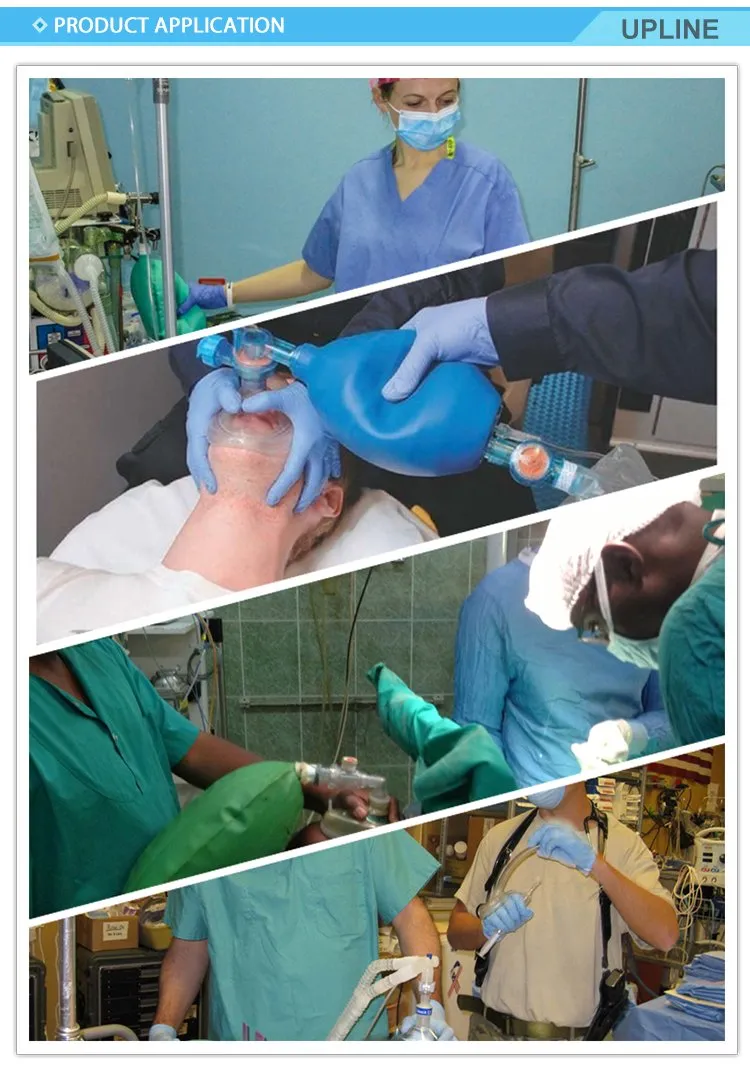 Disposable Latex Breathing Bag for Anesthesia Breathing Circuit Gray Color
