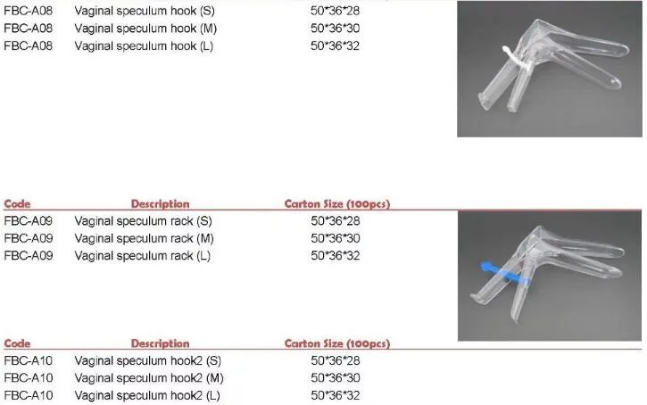 Disposable Lighted Vaginal Speculum with LED Light Source