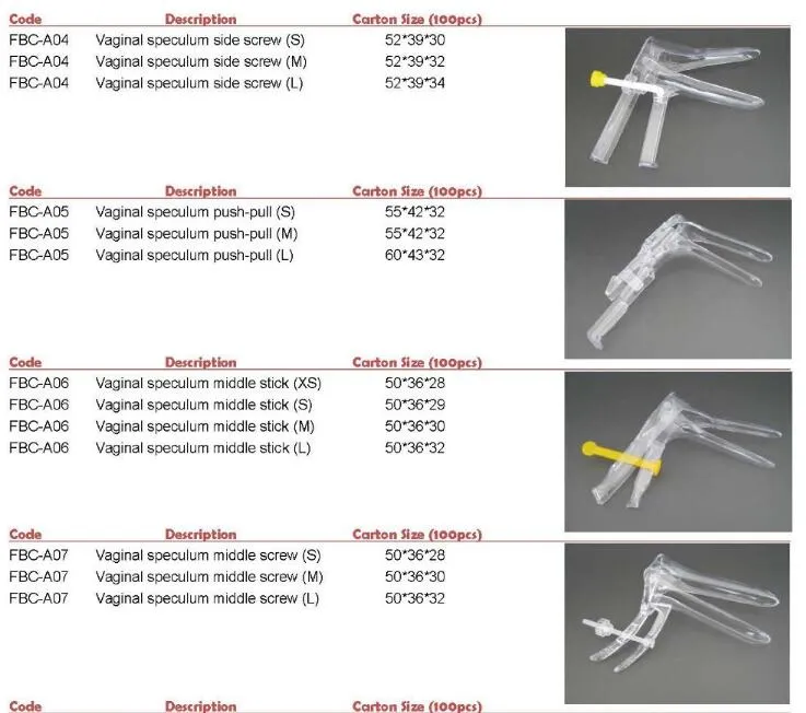 Disposable Lighted Vaginal Speculum with LED Light Source