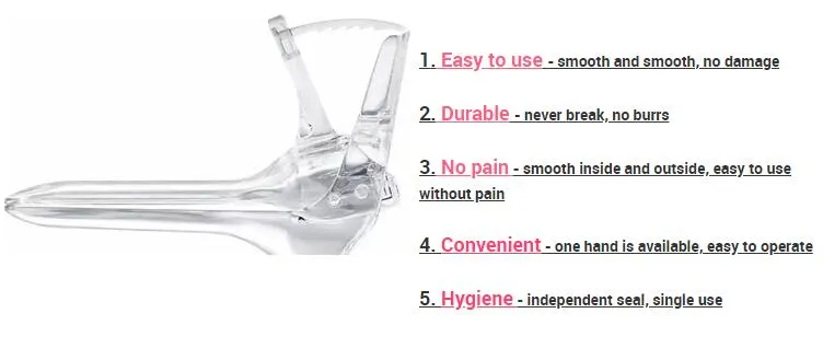 Disposable Lighted Vaginal Speculum with LED Light Source