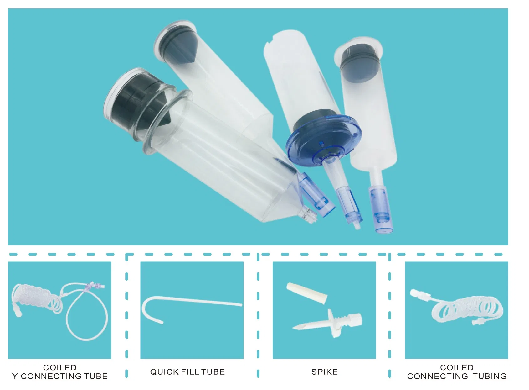 Disposable Medical CT Dsa MRI Medrad High Pressure Syringe Manufacturing
