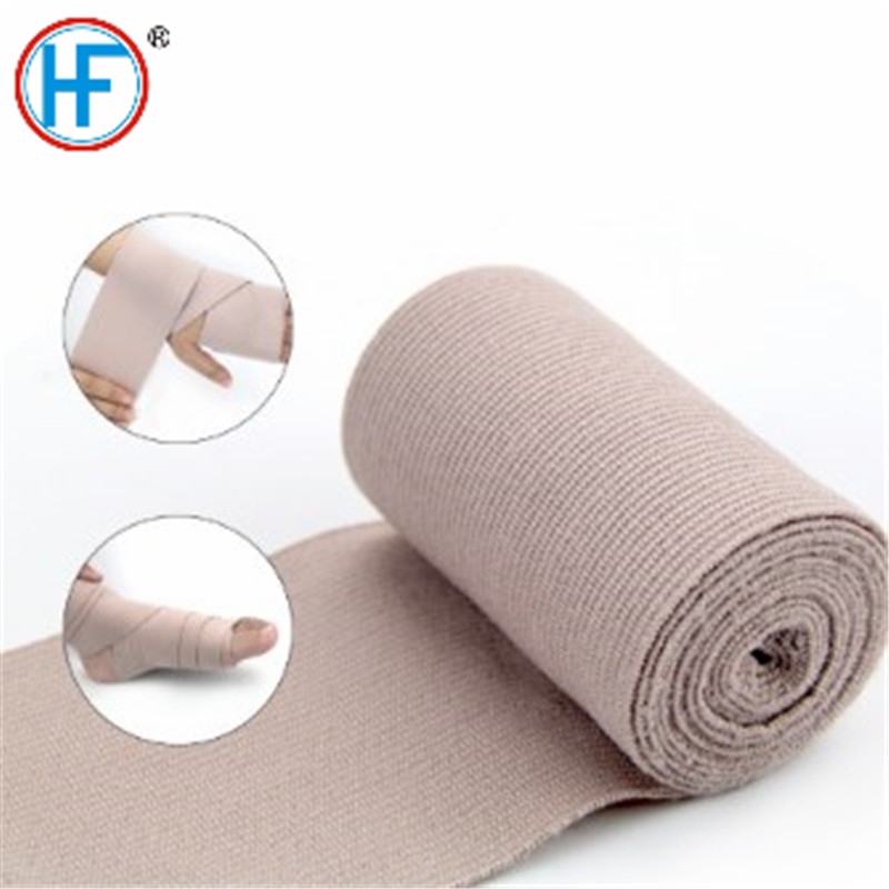 Disposable Medical Hospital Gauze Supply Skin Color High Elastic Cotton Crepe Bandage Factory with CE FDA Approved