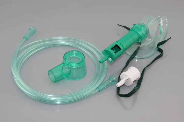 Disposable Medical Hosptial Use Adjustable Venturi Oxygen Mask with 7 Diluters