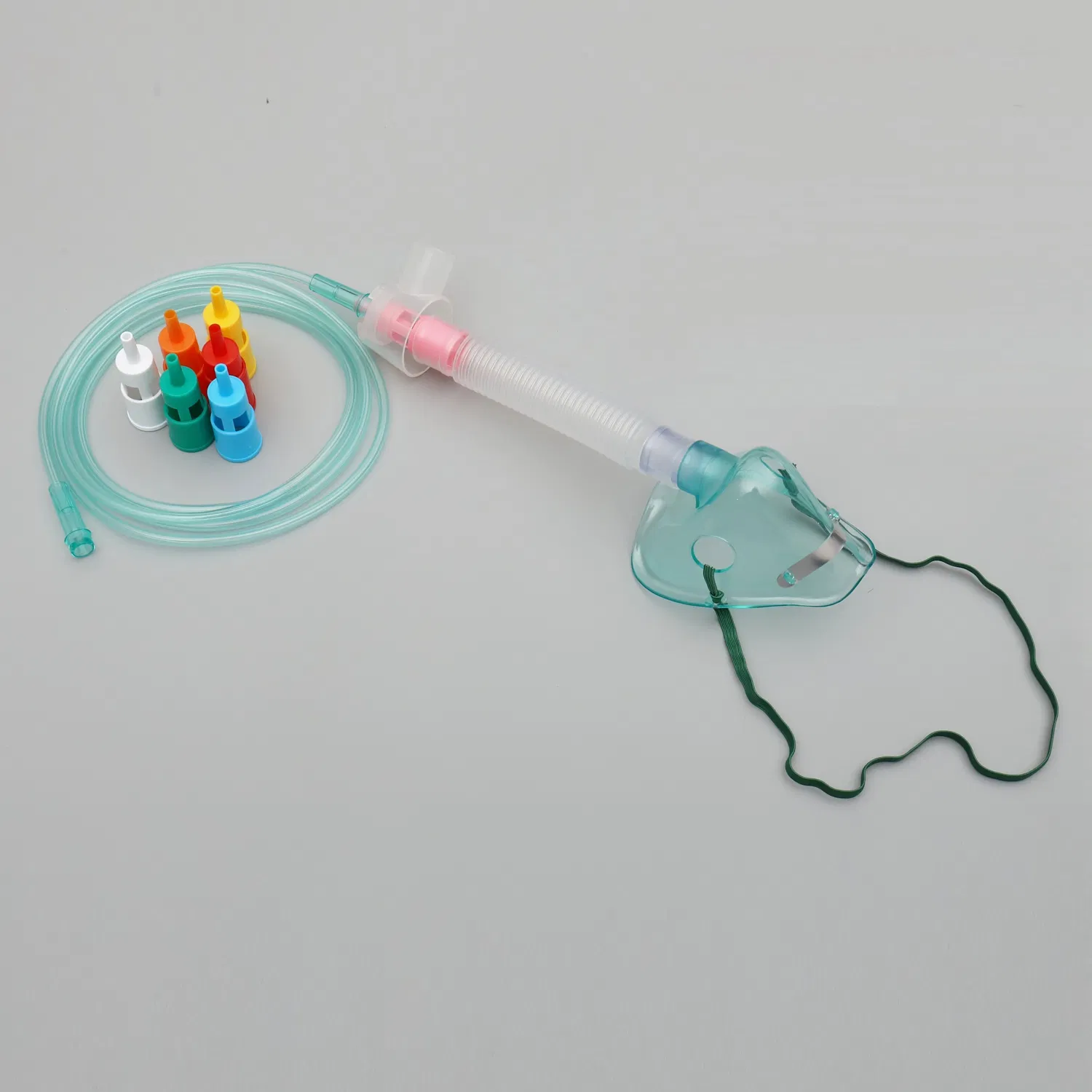 Disposable Medical Hosptial Use Adjustable Venturi Oxygen Mask with 7 Diluters