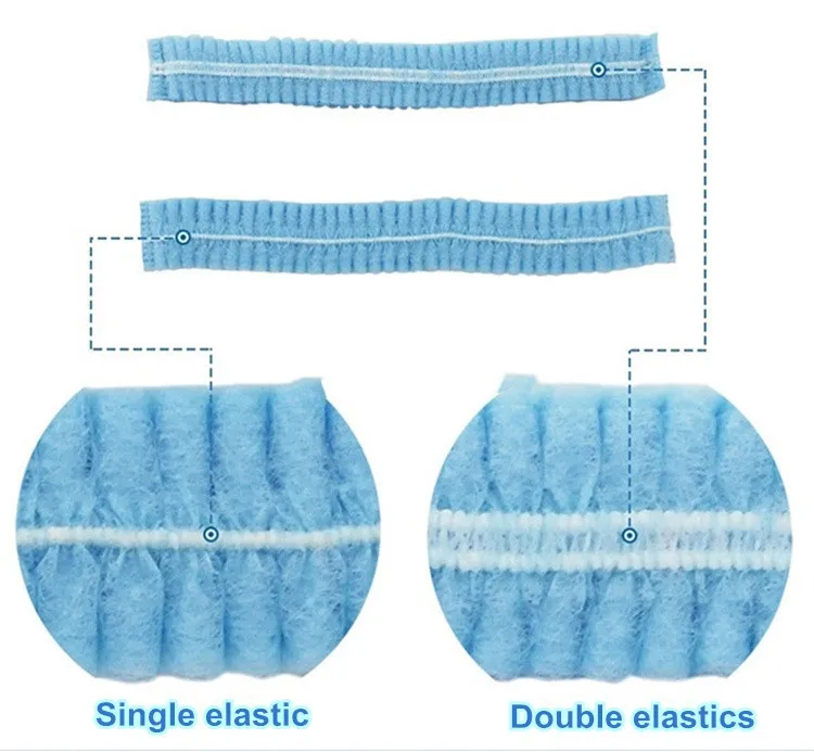 Disposable Medical Non Woven Surgical Doctor Nurse Hat Bouffant Cap