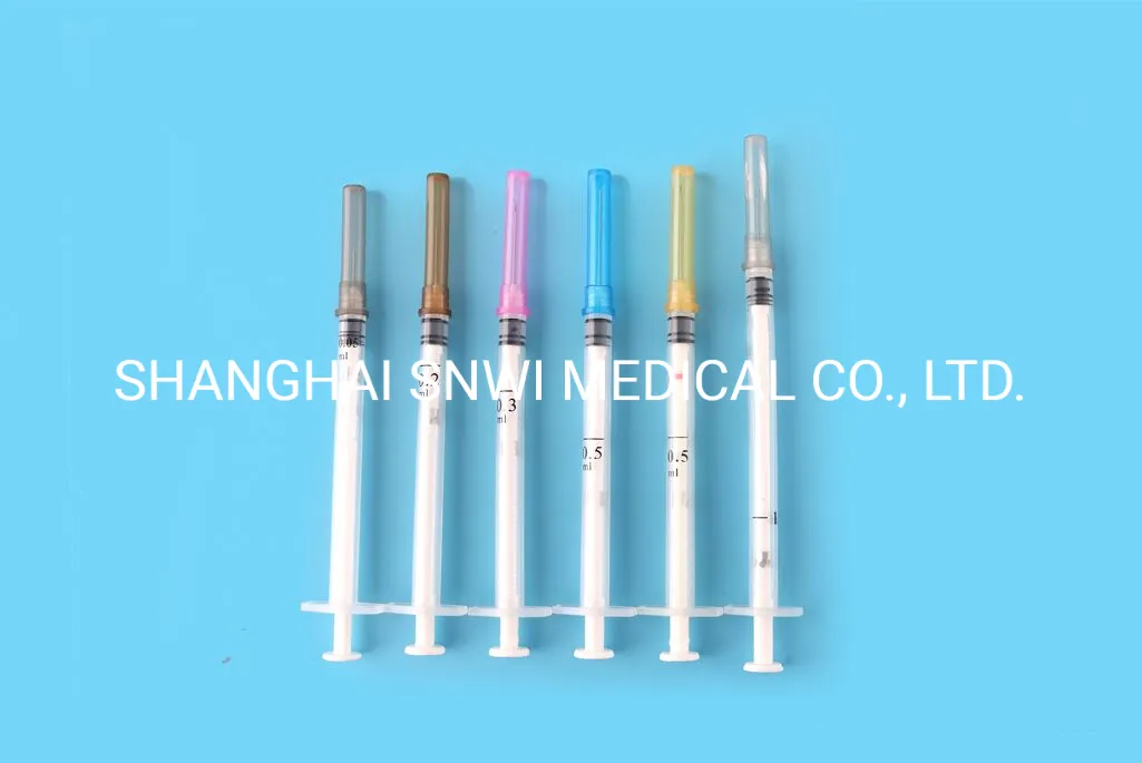 Disposable Medical Products Sterile Hypodermic Vaccines Injection Syringe Safety Syringe with CE ISO