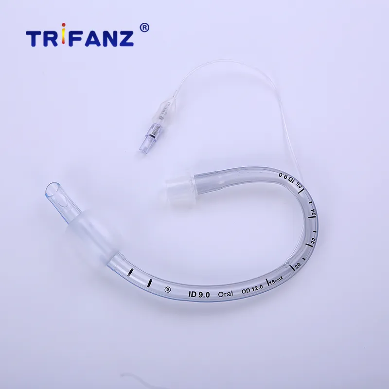 Disposable Medical PVC Tracheostomy Tube Cuffed