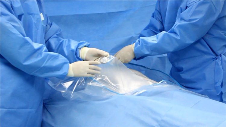 Disposable Medical Sterile Adhesive Surgical Drape for Caesarean Section