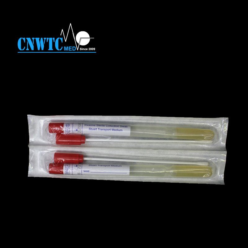 Disposable Medical Sterile Sampling Collection Medium Amies Gel Transport Swab