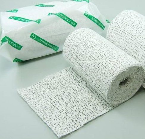 Disposable Medical Wound Surgical Dressing 100% Cotton Elastic Crepe Bandage Orthopaedic Plaster of Paris Pop Bandage CE FDA