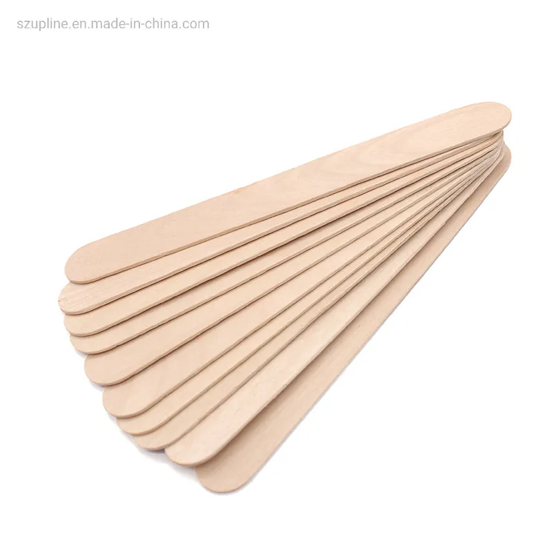 Disposable Natural Wood White Healthy Wooden Tongue Depresser