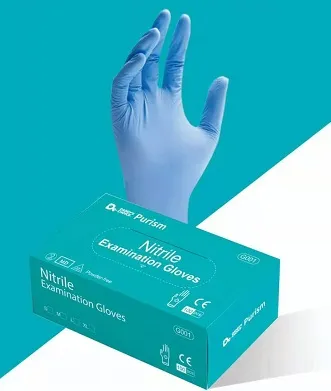 Disposable Nitrile Gloves Printed with Logo Food Nitrile Gloves Powder Free Nitrile Disposable Gloves