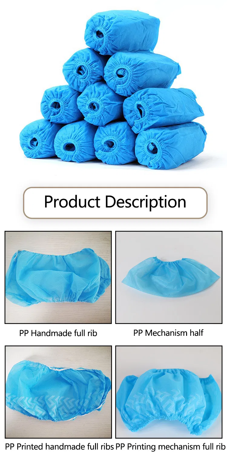 Disposable Non-Woven PP/PE/CPE Overshoes for Protection Factory Supply