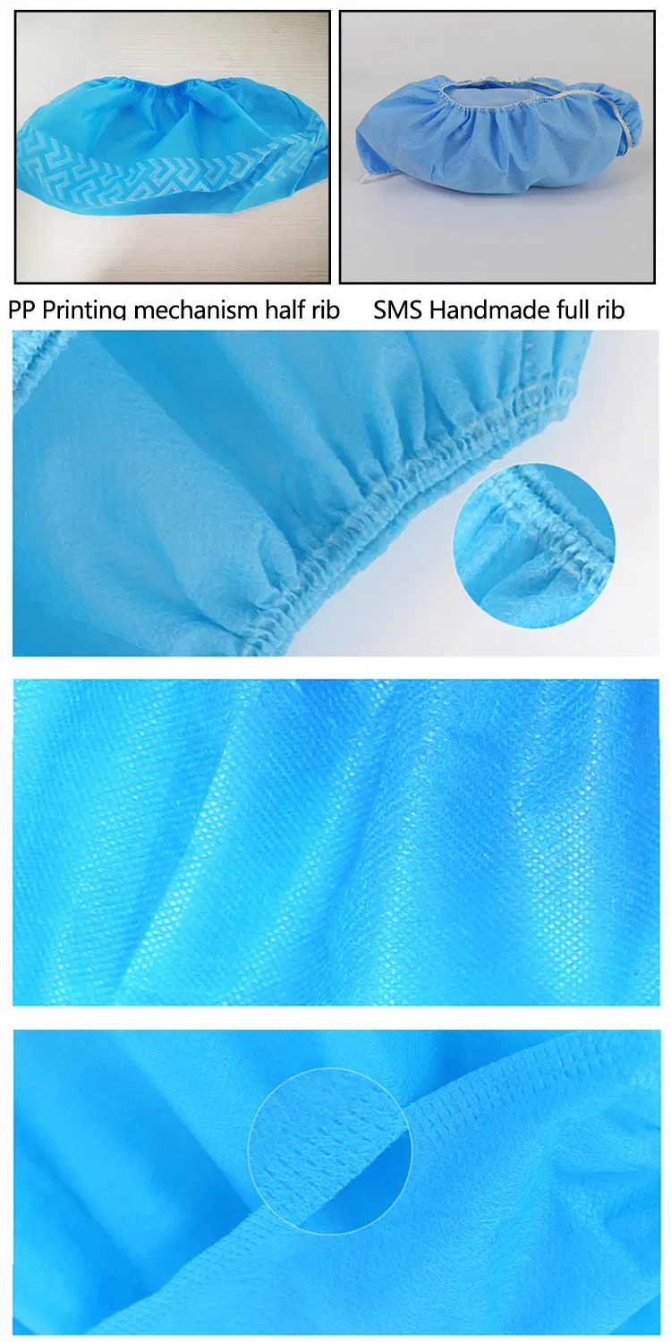 Disposable Non-Woven PP/PE/CPE Overshoes for Protection Factory Supply