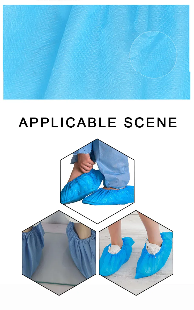 Disposable Non-Woven PP/PE/CPE Overshoes for Protection Factory Supply