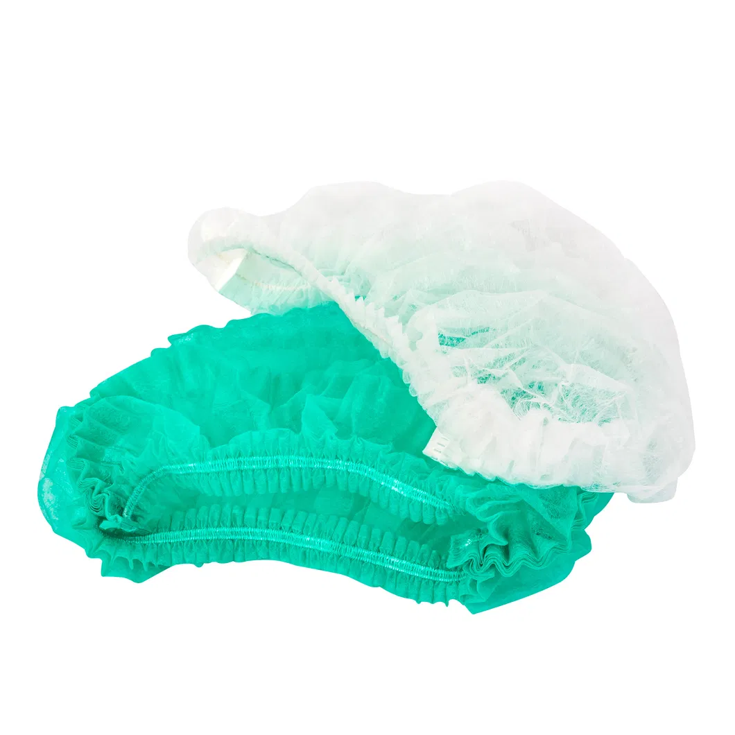 Disposable Non Woven Single Elastic Double Elastic Clip Cap PP Clip Cap