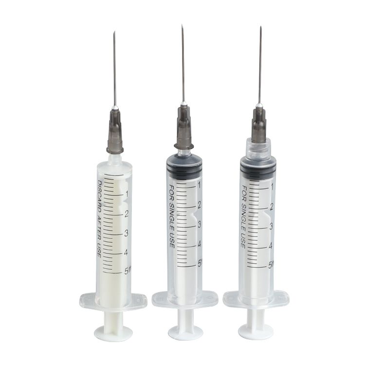 Disposable Plastic Empty Luer Lock/Slip Integra Medical 5ml Syringe with Needle