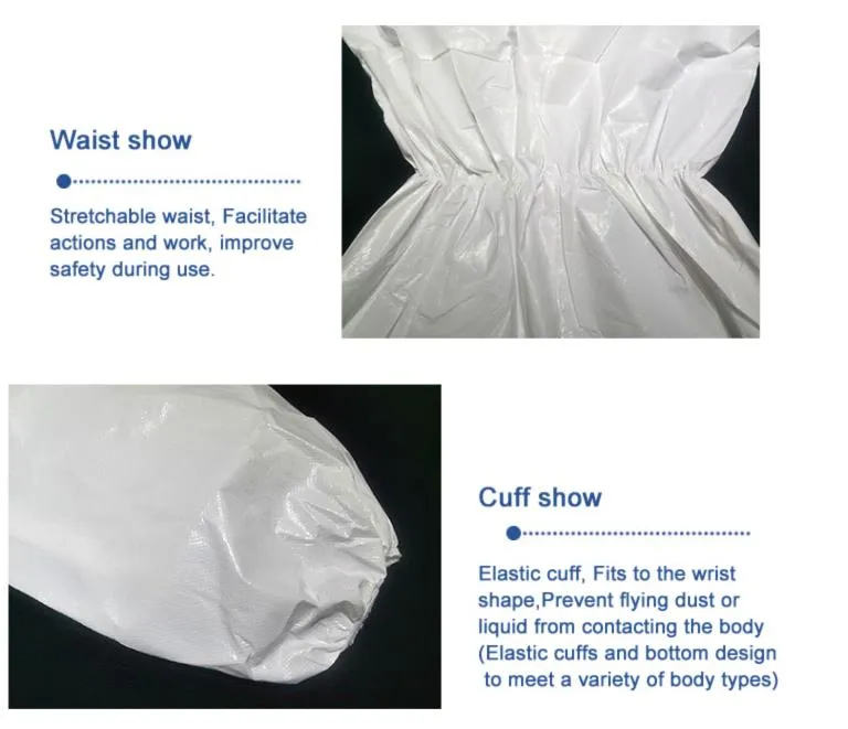 Disposable Protective Non Woven Suit Full Cover Protect Clothing