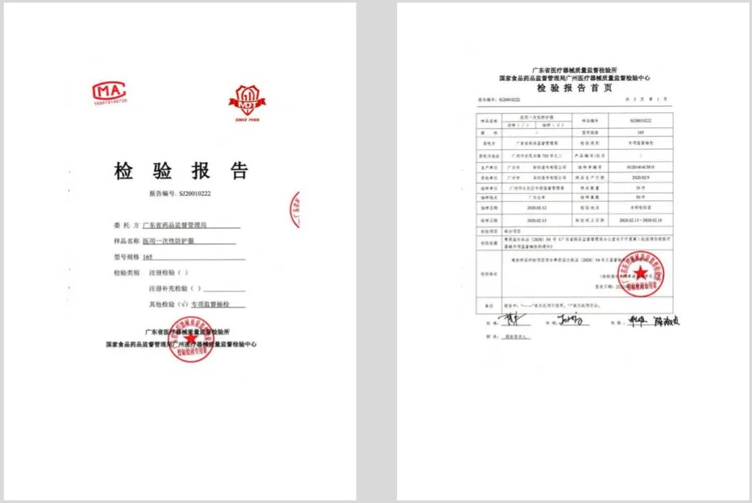 Disposable Protective Non Woven Suit Full Cover Protect Clothing