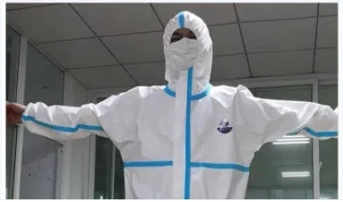 Disposable Protective Non Woven Suit Full Cover Protect Clothing