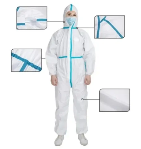 Disposable Protective Non Woven Suit Full Cover Protect Clothing
