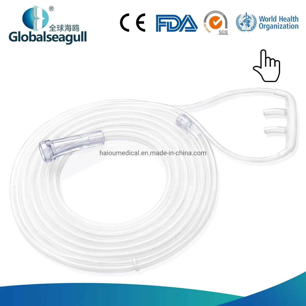 Disposable PVC Nasal Oxygen Cannula for Adult