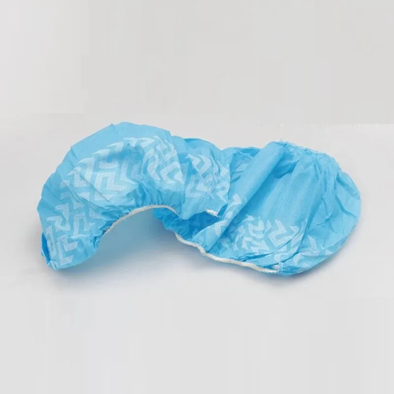 Disposable Shoe Cover Blue Anti Slip Plastic Cleaning Overshoes Boot Covers with High Quality