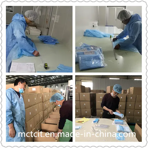 Disposable Spp Lightweight Cover Gowns with Full Back