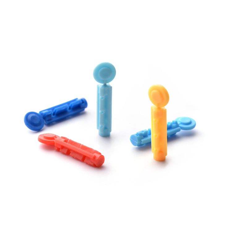 Disposable Sterile Blood Lancet Disposable Sterilie Twist Blood Lancet with Safety Cap and Tri-Bevel Nedle Tip