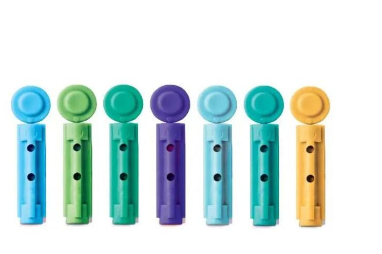 Disposable Sterile Safety Blood Lancet Plastic Twist Top Type Suply