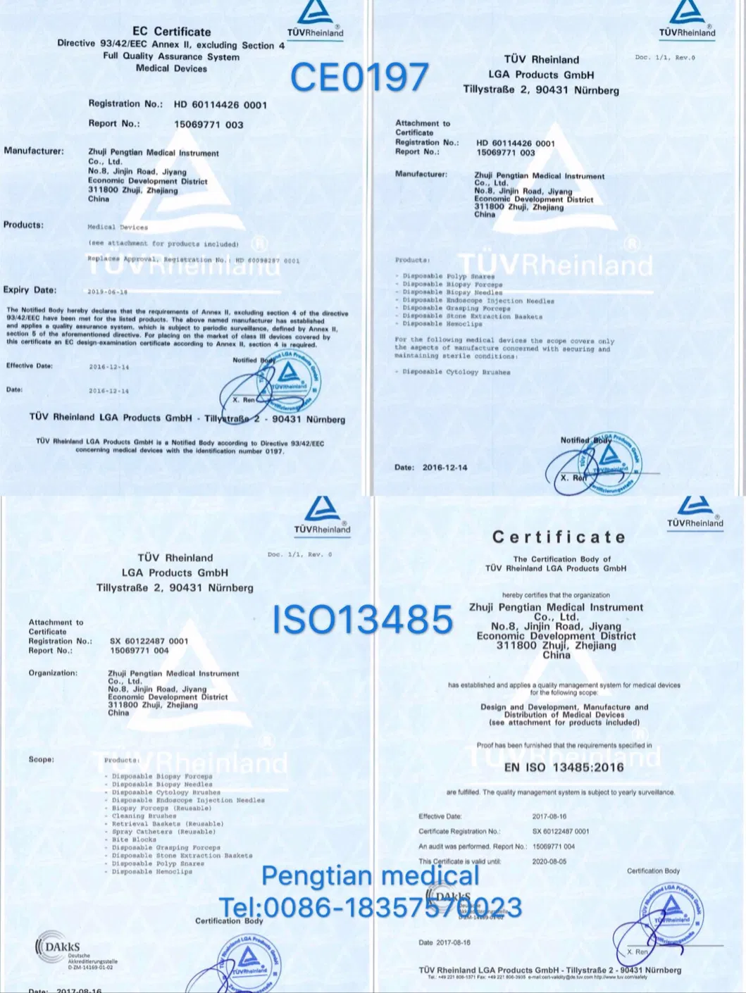 Disposable Straight Shape Cytology Brush for Endoscope