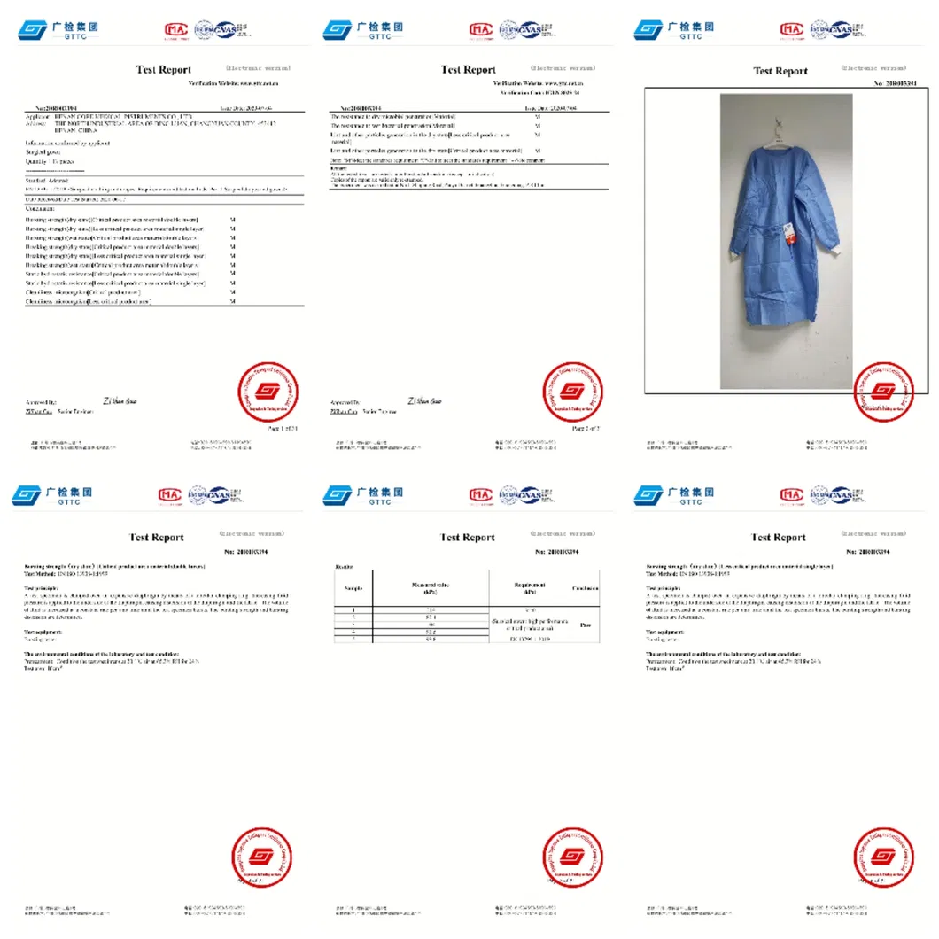Disposable Surgical Gown SMS Fabric 45GSM