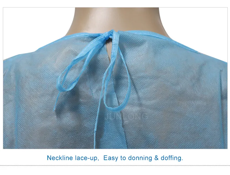 Disposable Visitor Gowns in Blue Color