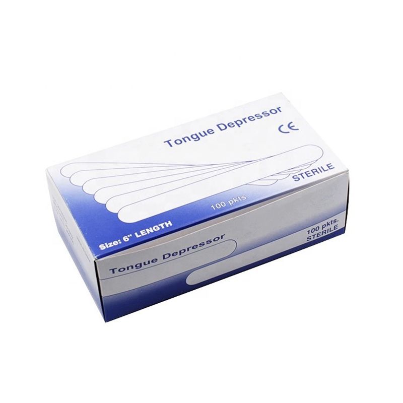 Disposable Wood Tongue Depressors Wooden Facial Hair Remover Cream Applicator Wood Finish Craft Stick