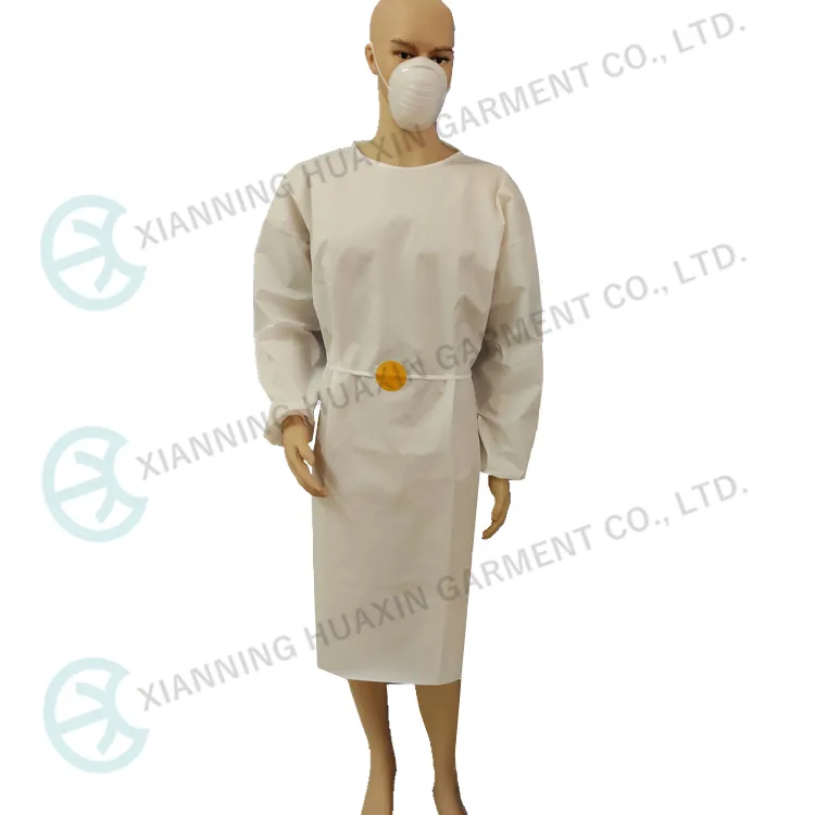 En13034 En1073 Type5/6 Disposable Isolation Gown Protective Clothing Apron