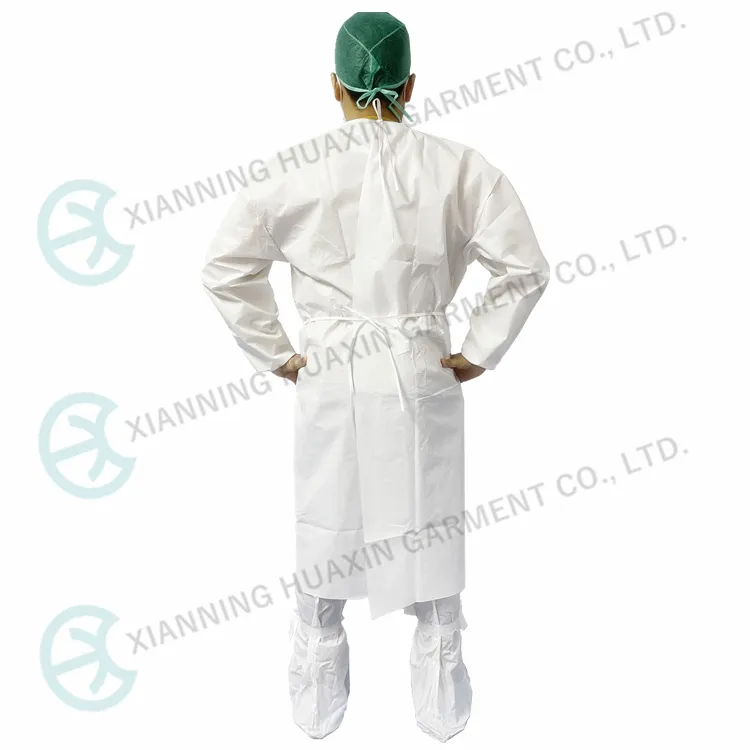 En13034 En1073 Type5/6 Disposable Isolation Gown Protective Clothing Apron