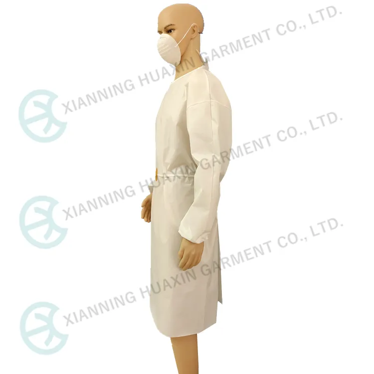 En13034 En1073 Type5/6 Disposable Isolation Gown Protective Clothing Apron
