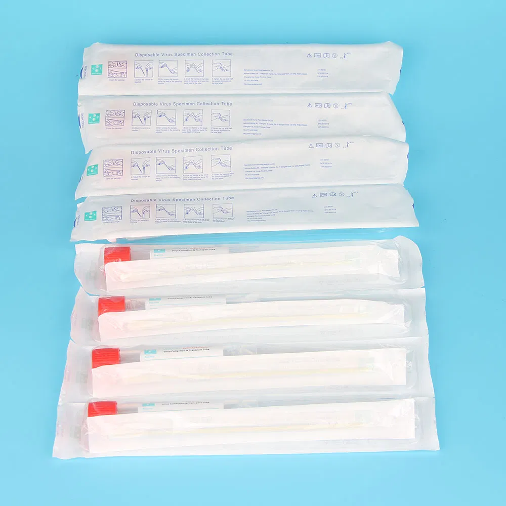 EOS Medical Nasopharyngeal Nylon Flocked Swab Vtm Swab Stick Kit
