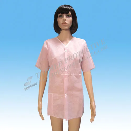 EU Standard Hospital Uniform Surgical Coat Disposable Lab Coats Hospital Visitor Coat